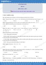 Đề thi học kì 2 Toán 7 - Đề số 5 - Kết nối tri thức